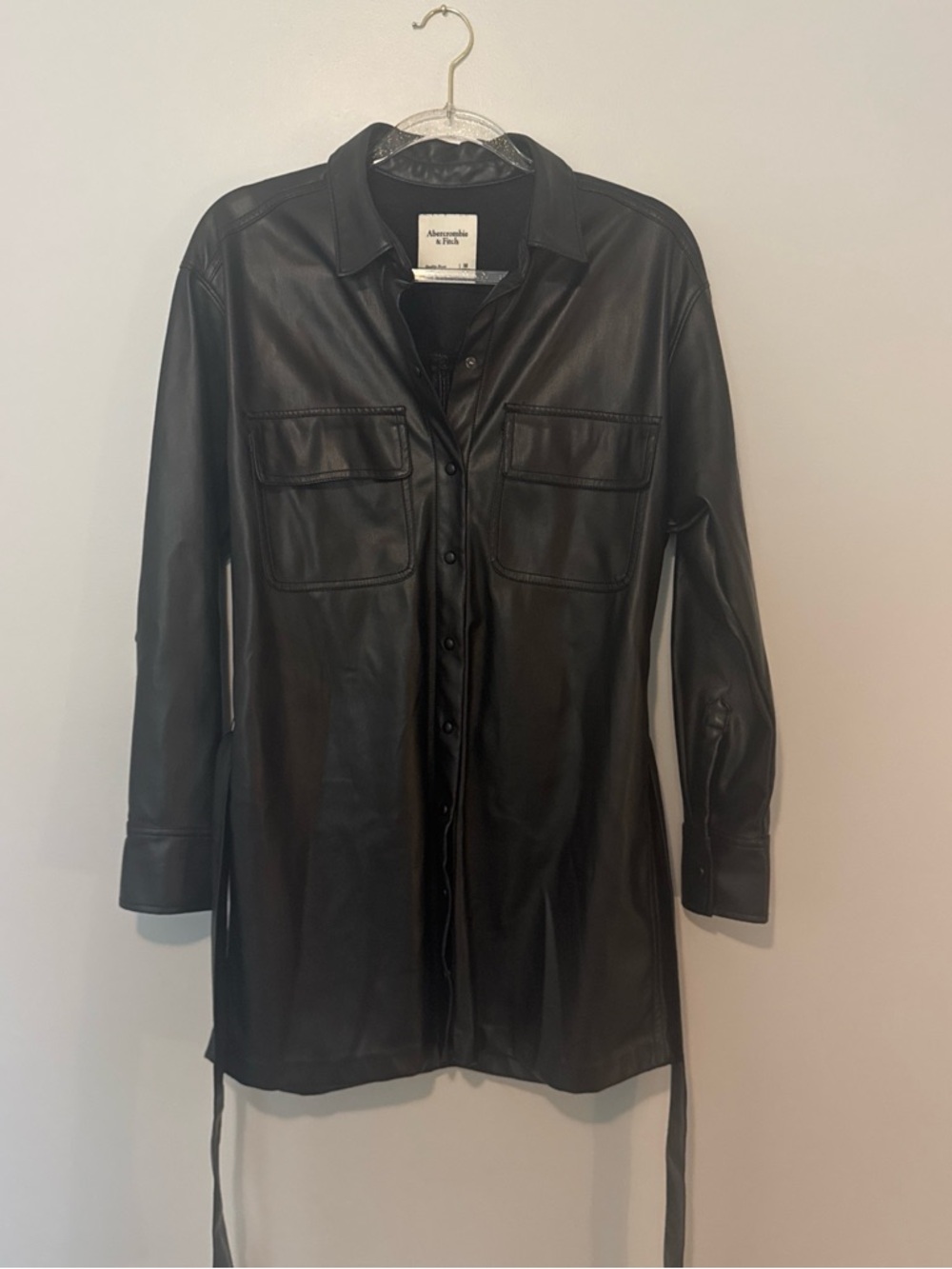 Abercrombie & Fitch Black Leather Dress